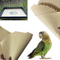 Gravel Paper for Bird Cage,BirdCage Liner Papers Cuttable Gravel Liner Sea Sand Paper Pet Animal Cages Cushion Great for Hard-Billed Birds Parrot | Clean Safe & Aids in Digestion (20 PCS - 17" x 11") - size: 20 PCS - 17" x 11"