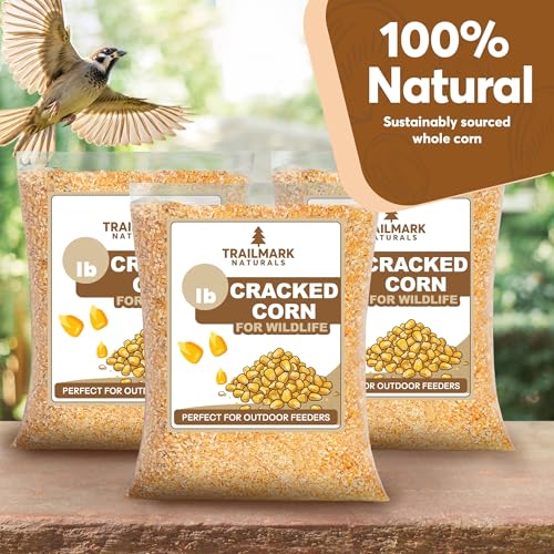Cracked Corn 10 lb – Premium Bird Seed & Wildlife Feed for Ducks, Deer, Squirrels, Chickens, and Turkeys – Cracked Corn for Wild Birds – Grown in USA
