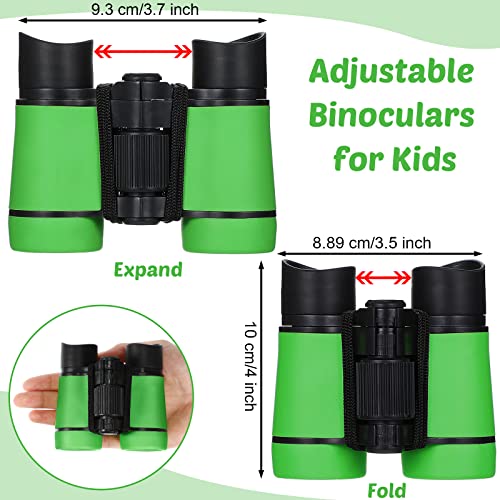 Yunsailing 9 Pack Kids Binoculars,Colorful | for Kids Folding Outdoor Explorer Toy for Bird Watching, Camp, Scavenger Hunt, Classroom Activities, VBS, Party Favor - color: Colorful