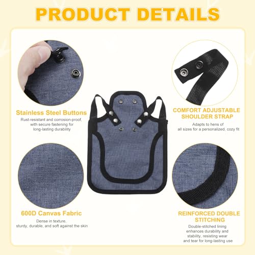 M METERXITY 4-Pack Chicken Saddle for Hens, 9.8 Inch Canvas Chicken Apron Back Protector with Adjustable Strap for Protecting Bird Back Feathers, Poultry Saver [Lavender] - color: Lavender