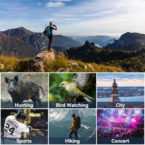 10-30X50 High Powered Zoom Binoculars for Adults - Professional Military HD Binoculars with BAK4 Prism/FMC Lens/Large View/Waterpoof/Low Light Night Vision for Bird Watching, Hunting, Outdoor, Hiking - color: 10-30X50 (BAK4)