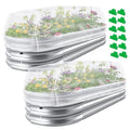Garden Netting for Raised Beds, Plant Covers Garden Protection Bird Netting | 8x4FT Raised Garden Bed Cover, Ultra Fine Mesh Netting Pest Barrier for Vegetables Fruits Crops, with Drawstring & Clip, 2PCS - size: 8x4x1FT