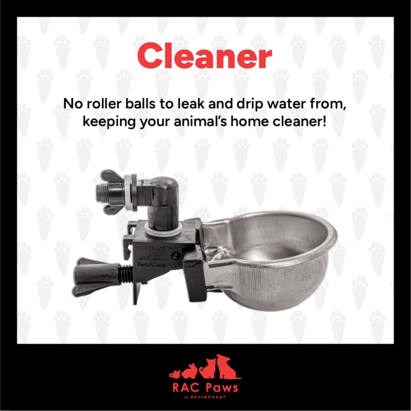 RAC Paws by RentACoop DIY Auto-Fill Metal Cup Waterer Kit - style: 2 Pack