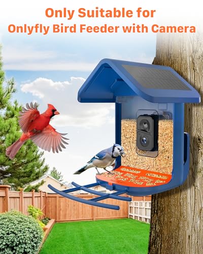 Bird Seed Guard – Metal Splash Guard Exclusively for Onlyfly Bird Feeder with Camera, Reduces Food Waste, Easy to Install & Clean, Designed for Outdoor and Garden Use, Onlyfly Accessory