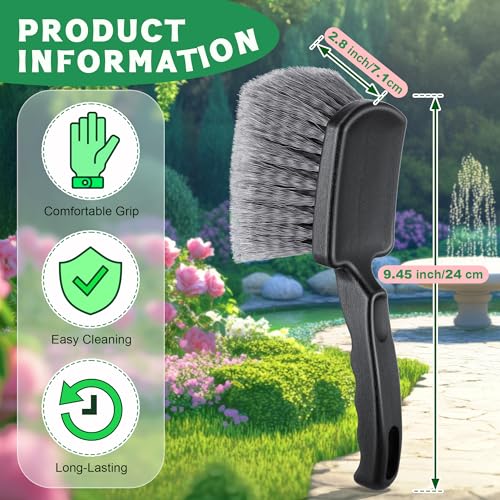 Brush for Bird Baths, Bird Bath Cleaner with Ergonomic Handle and PVC Bristles, Gentle Yet Effective Cleaning for Wigglers, Feeders, Hook Design 1 Pack