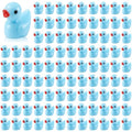 100 Pcs Mini Resin Ducks Tiny Ducks Miniature Duckies Bulk Figures for Garden Micro Landscape Home Prank Game Micro Landscape Aquarium Dollhouse Ornament DIY Handmade School (Light Blue) - color: Light Blue