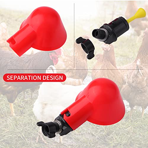24Pack Chicken Waterer Cups,Poultry Water Cups,Automatic Poultry Waterer for DIY Poultry Quail Duck Chicken Bird Drinker