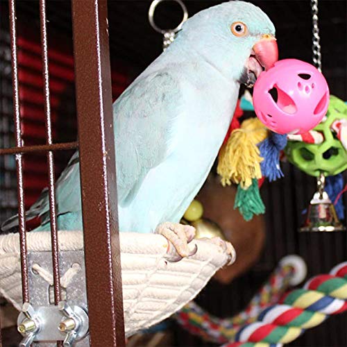 Orgrimmar Handmade Cotton Rope Bird Nest Breeding Nest Hatch House Cage | Nest for Budgie Parakeet Cockatiel Parakeet Conure Canary Finch Lovebird Small Parrot