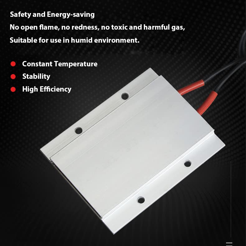 PTC Heating Element 110V 170C Fast Heating Ceramic Heaters Plate | Insulated Aluminum Shell, Constant Temp Thermostatic, 85W, Energy Saving, Long Service Life, for Small Room Use, PTCYIDU - color: 110V-150C
