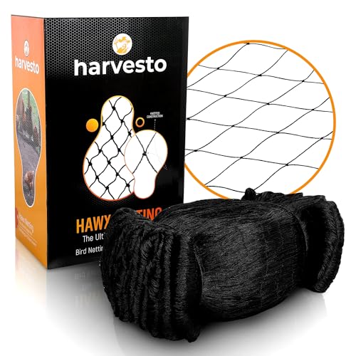 Heavy Duty Bird Netting for Chicken Coops & Runs | Tree & Garden Netting Mesh 1-1/2" | Keep Hawks, Birds & Predators Away | Bird Netting for Blueberry Bushes, Vegetables & Fruit (50' x 150') - size: 50 x 150 ft
