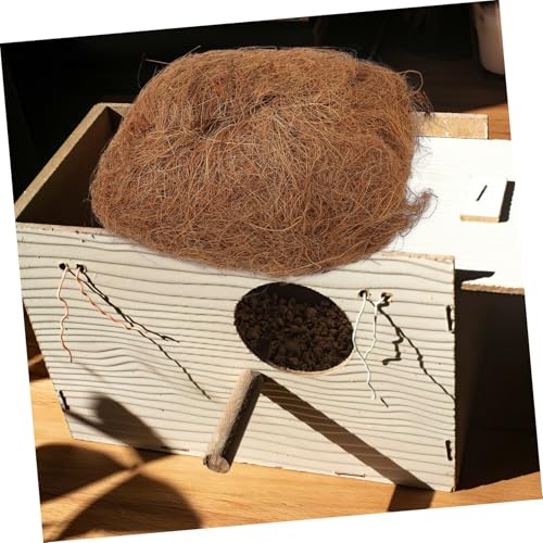 100g Coconut Fiber Nesting Pads for Small Animals Birds Natural Absorbent Bedding Material for Comfortable Nesting Hiding Coconut Fiber for Cozy Dry Environments