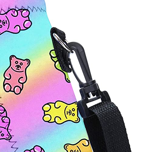 AMARY 500ML Neoprene Water Bottle Carrier Bag with Adjustable Shoulder Strap,Insulated Water Bottle Cover for Stainless Steel/Glass/Plastic Bottles 16.9OZ (Candy bear) - color: Candy bear