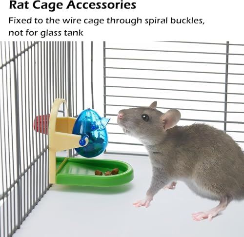 2Pcs Rat Enrichment Foraging Toy, Intelligent Treat Dispensing Puzzle | Interactive Puzzle Design Inspires Natural Foraging Instincts, Slows Feeding Speed to Relieve Boredom and Anxiety for Rats - style: 2Pcs