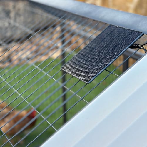 Smart Coop All-in-One Chicken Bundle Predator-Proof All-Weather Chicken Coop with Dual Smart Cameras, Automatic Door, Solar Kit, All-Weather Tarp for 4-6 Chickens - size: Coop + Complete Bundle