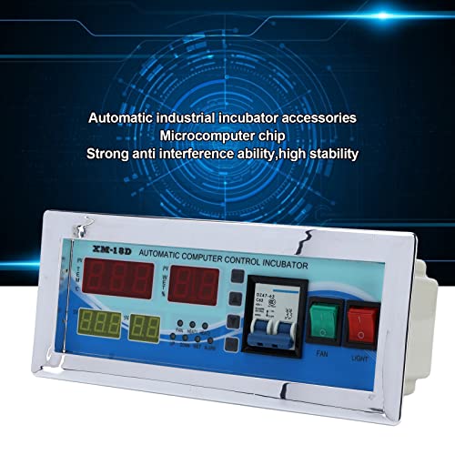 110V Egg Incubator Controller XM18D Digital Temperature Humidity Controller | Temperature Humidity Control Thermostat for Homebrew Incubator Greenhouse
