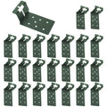 48 Pcs Green T-Post Bracket 3" | Post Mount Bracket for Signs, Fences, Mailboxes & Bird House Feeders - color: Green, size: 48 Pcs