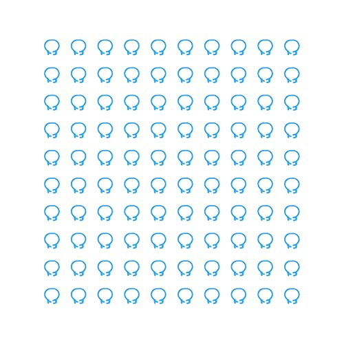 Omabeta Pigeons Foot Ring, Durable Plastic Easy-to-Install Compact Design, Identification Leg Rings, for Pigeon Identification, Light Blue, 8mm, 100 Pieces - color: Light Blue