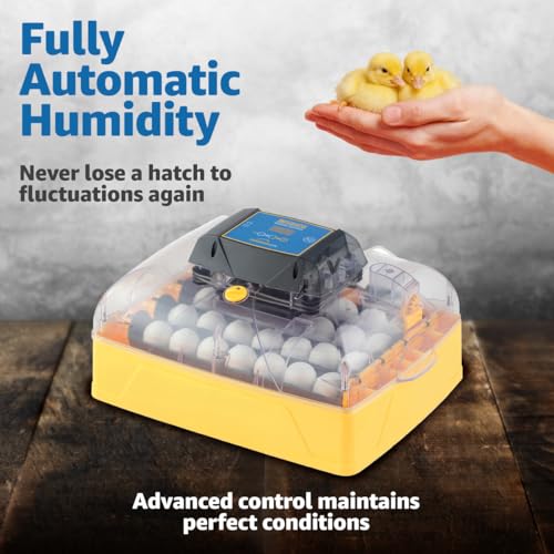 Brinsea Ovation 28 EX Egg Incubator, Automatic Turning & Humidity Control | 50+ years of trusted precision! Built-in automatic humidity, auto-turn & temp alarms take the stress out of hatching 28 eggs - style: Without Book