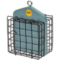Birds Choice Suet Feeder for 2 Cakes | Recycled Plastic | Lake Blue | Hanging Cage Design Serves Woodpeckers and Nuthatches, Weather-Resistant for Year-Round Feeding - color: Lake Blue