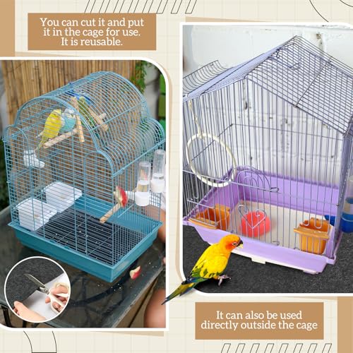 Nuanchu Large Bird Cage Mat, 48 x 36 Inch Under Pet Cage Mat, Absorbent/Waterproof Felt Pad for Bird Cages, Reptile Aquariums, Dog Kennels, with Non-Slip Backing for Hard Floors and Surfaces - size: 48 x 36 Inch