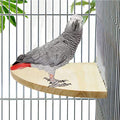 Litewoo Bird Parrot Corner Perch Flat Platform Stand for Cage,XL | 7.87x7.87 in, easy to Install, stable & smooth, solid wood perch for small-medium birds/parakeet/cockatiel/budgie/conure/cage - size: XL: 7.87*7.87inch