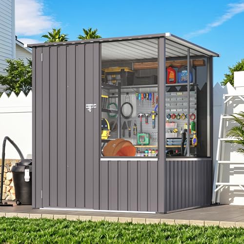 AECOJOY Outdoor Large Bird Cage, 5x5 Ft Aviary | Walk-in Parrot Aviary Cage, with Lockable Doors & Ventilated Mesh for Macaws, Canaries, Budgie and Lovebirds