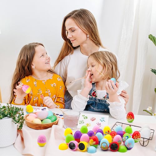 Childom 24 Pcs Easter Egg Fillers Stuffers for Kids, Easter Stamps Basket Stuffers, Easter Stamps Toys Bulk for Easter Eggs Hunt, Easter Party Favors for Goodie Bags,Classroom Prize Supplies, Children - style: Easter