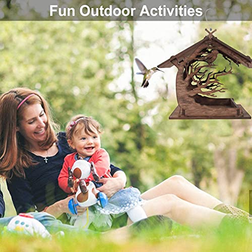 Creative Hanging Bird Feeder Bird Feeder Ornament for Outdoor Garden Decor Easy to Assemble House Shape Design and Compact to Enjoy Feeding
