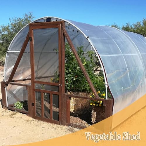 Transparent Tarp, 6x10 FT - Clear Heavy Duty Waterproof Tarps, Greenhouse Plastic Sheeting - Large/Small Outdoor Cover for Camping Patios Enclosures Chicken Coops Gardens Plastic Tarpaulins - size: 6'x10'