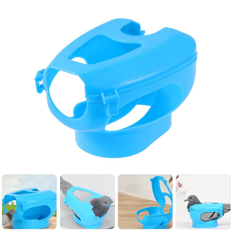 BESTonZON Pigeon Injection Holder 2 Pack Birds Holder Fixed Frame Rack Hollow Out Pigeon Supplies for Medicine Application Easy Install Pet Bird Care