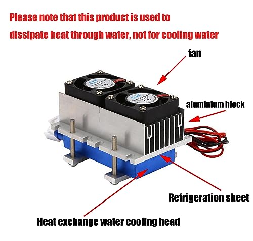 216W Semiconductor Refrigeration Cooler Kit - DIY Peltier Cooler 12V TEC1-12706 Peltier Heatsink Module for DIY Car Electronic Refrigerator - style: Trinuclear