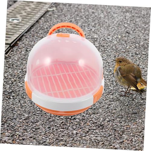 MERRYHAPY Portable Bird Carrier for Parrots and Pets Lightweight Travel Cage Handle for Outdoor Use and Hiking Breathable Design for Comfort and