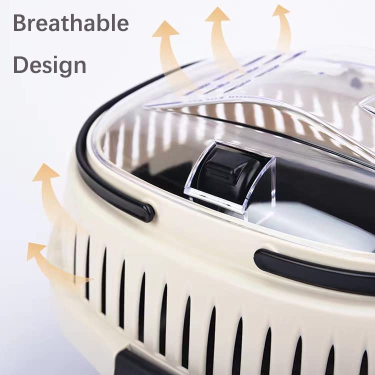 KAMEIOU Blue Small Animal Carrier for Guinea Pig, Sugar Glider, Hamster, Hedgehog, Chinchillas, Rat, Snakes - Portable, Lightweight, Breathable - Travel, Outdoor, Home Use - color: Blue