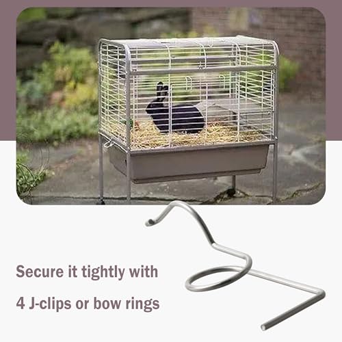 Stainless Steel Wire Door Cage Latches, Right, 25 Pack | for Fixing Pet Wire Crate Latch Lock, Small Animal Cage Door Hook