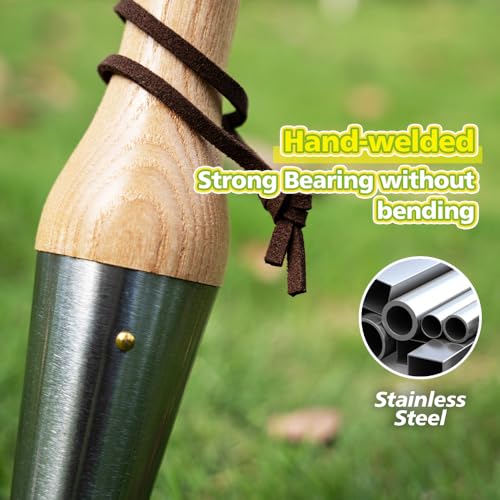 Berry&Bird Hand Dibber – Precision Wood Handle Seed Dibber Garden Tool | Seed Planting Tool for Planting Seeds & Bulbs with 6'' Measuring Scale, Hole Punch Dibbler Tool Bulb Planter for Planting - size: 6''