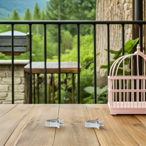 3pcs Bird Food Clips Birds Cage Food Clip | Stainless Steel,Pet Feeder Bird Food Holder Parrot Cage Supplies Pet Supply Cuttlebone Clamps Parrot Fixed Birdcage
