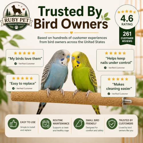 Sanded Perch Covers for Parakeets, Finches & Canaries | 10 sanded perch covers for small birds. Helps maintain nails, improves grip, fits 3/8” perches.