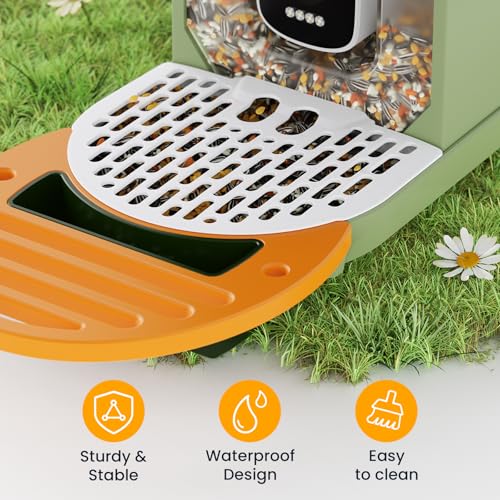 Bird Seed Guard, Spill-Proof Bird Feeder Covers, Waterproof & Rust-Resistant Mesh, Save Bird Food, Must-Have Bird Feeder Accessories (2-Pack)