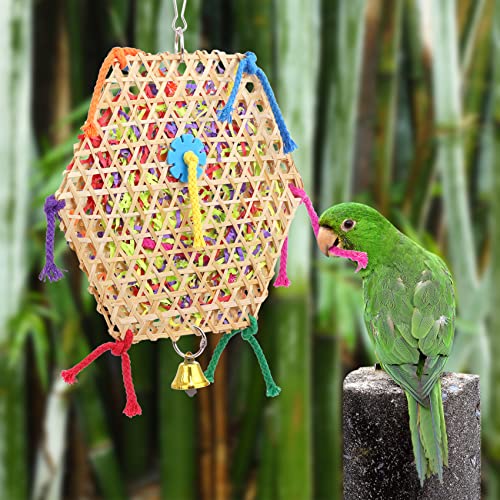 Bird Parrot Toys，2 Pack Bird Hanging Foraging Shredder Toys for Small Medium Small Bird Conure Cockatiel Parrotlet Lovebird Budgie | Hanging Parrot Toys for Small and Medium Birds: Budgies, Cockatiels, Conures, Lovebirds, and Parrotlets