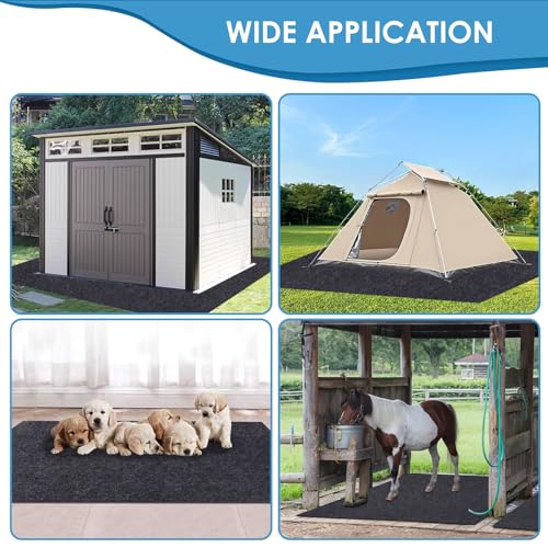 Horse/Stable Mats - Duty Stall Mats - for Floor Surface/Absorbent mat Lightweight Washable Floor Mat，Back Non-Slip，Keeps Stable Floors Clean and Dry Over time (8' x 8') - size: 8' x 8' (Square)
