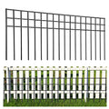 32x10-inch No Dig Animal Barrier Fence, 20 Pack Black Dig Protective Fence with 1.5 inch Spike spacing, Dog/Rabbit/Groundhog Underground Defence, for Outdoor Garden Patio - size: 32x10-20P black