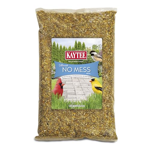 Kaytee Ultimate No Mess Food, Wild Bird Seed for Outside Feeders, Grosbeaks, Cardinals, Nuthatches, Woodpeckers & More, 9.75 Pounds - size: 9.75 Pound (Pack of 1), style: No Mess