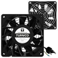 Network Cabinet Fan (2pc) for Server Rack Cooling - Tupavco TP1510 | Dual fan kit for 19in network cabinets - easy rackmount muffin fan for high performance cooling, 120mm/4in size