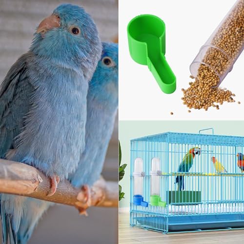 2 PCS Bird Waterer Feeder Automatic Bird Feeder Water Dispenser Hanging Feeding Water Bottles Bird Drinkers for Parrot Budgies Parakeet Cockatiels