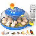 18 Eggs Incubator for Hatching Eggs with Automatic Egg Turning and Humidity Control, Egg Candler, External Water Bottle Refill, Hatch Days Display, 360° Clear View, for Chicken Duck Goose Quail Birds - size: 18 eggs