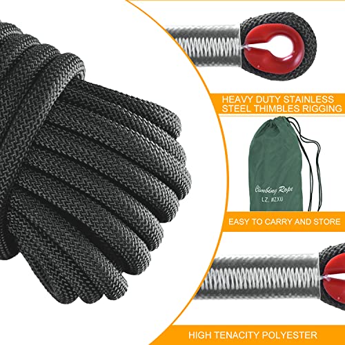 Climbing Rope, Rappelling Rope - color: Green, size: 100FT
