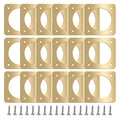 Hotop 18 Pcs 1 1/2'' Opening Metal Bird House Guard Portal Bird House Hole Protector with Copper Open Protector Guards for Eastern Bluebird Rooms Sparrow Houses(Opening) - size: 1 1/2'', style: Opening