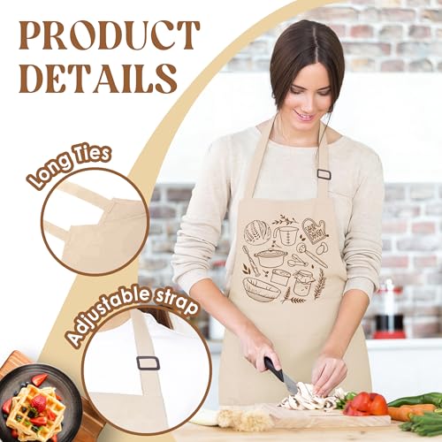 Sourdough Apron for Women with Deep Pockets - Funny Bakers Apron, Unique Sourdough Gifts for Women & Bread Bakers, Adjustable Kitchen Apron for Mom, Mother’s Day Baking Gift - B23 - color: Sourdough 2