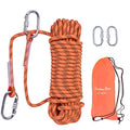 Climbing Rope, Rappelling Rope - color: Orange, size: 100FT