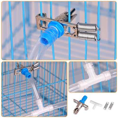 20Pcs Rabbit Nipple Drinker Automatic Watering System Kit | Includes 20 Drinking Nipples, 39 ft Hose, Hole Opener, Barb Fittings for G1/2" Connector, Bunny Small Animal Water Dispenser - size: 20Pcs